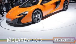La McLaren 650S spider en direct du salon de Genève 2014