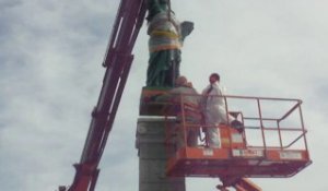 CAMBRIN: La statue de la liberté retrouve son socle