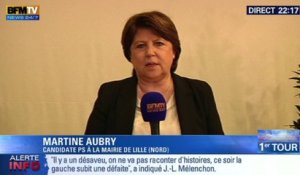 "La droite a banalisé les thèses du Front national" selon Aubry