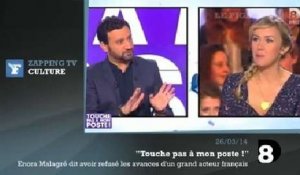 Zapping TV : Enora Malagré dit avoir refusé les avances d'un grand acteur français