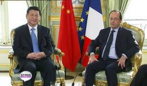 Diplomatie : le président chinois de passage en France