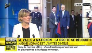 Nadine Morano tresse des lauriers à Manuel Valls