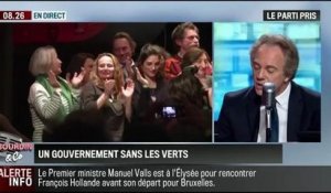 Le parti pris d'Hervé Gattegno: Remaniement: "La sortie des Verts est un cadeau pour Manuel Valls" - 02/04