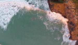 Des images magnifiques filmées au Drone : la côte anglaise, Magique!