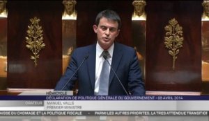 Revoir l'intégralité du discours de politique générale de Manuel Valls