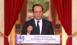 Hollande: "le remaniement, ce n'est pas maintenant"
