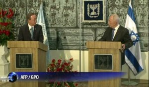 Négociations de paix: Ban-Ki Moon rencontre Peres