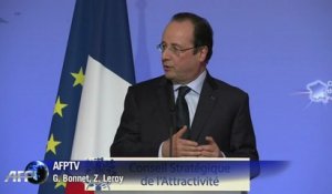 François Hollande souhaite favoriser les investissements étrangers en France