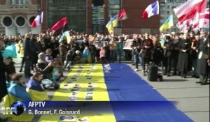 Les Ukrainiens de France se sont rassemblés à Paris