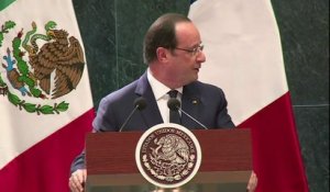 François Hollande: "Je veux de meilleures relations entre l'Europe et le Mexique"