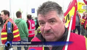 Manifestation lors de la visite de Hollande à Clermont-Ferrand