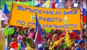 Patriotes à Moscou, pro-Ukrainiens à St Pétersbourg