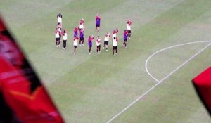 03/05/14 : SRFC-EAG : début d'échauffement