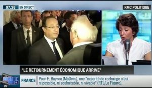 RMC Politique : "Le retournement économique arrive", François Hollande - 05/05