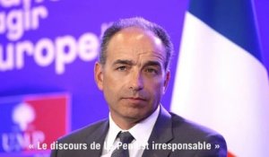 Copé : "le discours de Le Pen est irresponsable"