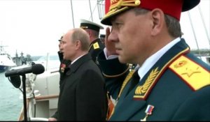 Poutine pour la 1e fois dans la Crimée indépendante