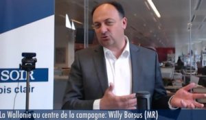 La Wallonie au centre de la campagne :Willy Borsus (MR)