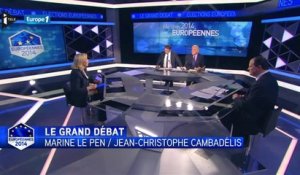 Européennes : débat  Le Pen / Cambadélis (part 2)