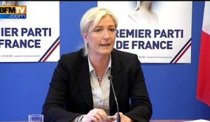 Marine Le Pen appelle les adhérents et électeurs UMP à réagir avec fermeté - 27/05