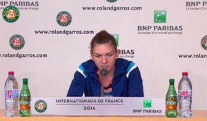 Press conference S.Halep 2014 French Open Final