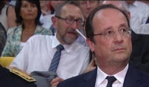 La visite de Hollande à Tulle perturbée par l'alarme de la médiathèque - 09/06
