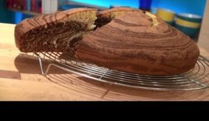 Recette du Gâteau zébré ou Zebra Cake - 750 Grammes