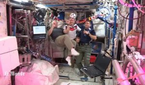 Football en apesanteur à bord de l'ISS