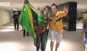 Football / La joie es supporters à Sao Paulo - 13/06