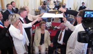 Hazebrouck, "vivat flamand" aux noces de platine de Jacqueline et Georges Degroote 22 juin 2014