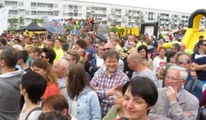 Calais: le flash mob musical du conservatoire lors de la Cap Cup
