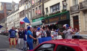 Boulogne-sur-Mer : les Boulonnais fêtent la qualif des Bleus en quart de finale