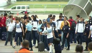 Mondial-2014: les Bleus de retour en France