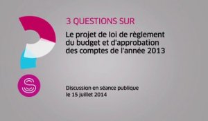 [Questions sur] Le projet de loi de règlement du budget et d'approbation des comptes de l'année 2013