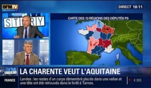 BFM Story: Réforme territoriale: la Charente veut être rattaché à l'Aquitaine – 15/07