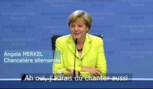 Un Journaliste Souhaite Un Joyeux Anniversaire A Angela Merkel En Chanson Sur Orange Videos
