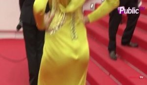 Exclu vidéo : Irina Shayk est arrivée sur le tapis rouge dans une tenue signée Versace ! In ou out ?