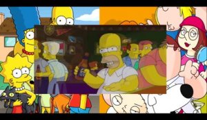 The Simpsons / Family Guy Crossover - Comic Con 2014 [VO-HD]