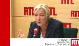 "Il faut supprimer les radars", dit Marine Le Pen