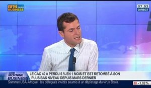 Le Cac40 est à son plus bas niveau depuis mars dernier, Marc Renaud, dans GMB – 04/08