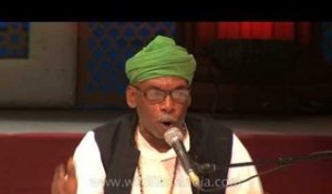 Sidi goma singing at ICCR's 3rd International Sufi Festival
