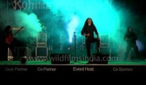 Walo Keppen from Azure delusion's crazy wild performance at Kohima Metal Fest!