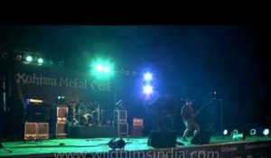 Faded Black from Nagaland performs at Kohima Metal Fest '12