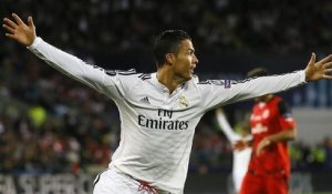 Ouverture du score pour le Real Madrid par Cristiano Ronaldo