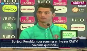 Cristiano Ronaldo met un «stop» à une journaliste