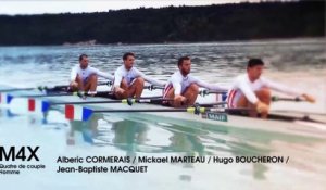 Présentation de l'équipe de France d'aviron 2014: M4X