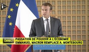 Passation Montebourg/Macron : le replay