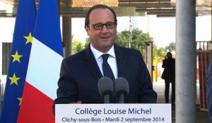 Discours d'inauguration du nouveau collège Louise Michel de Clichy-sous-Bois #Rentree_2014