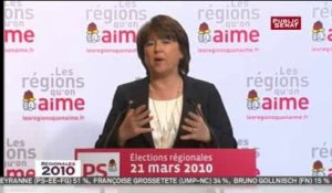 Martine Aubry : « Nous recevons cette victoire avec responsabilité »