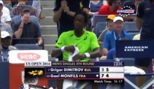 US Open 2014 : Gaël Monfils pète un plomb