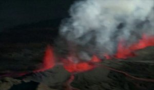 L'inquiétante mais superbe éruption du volcan islandais